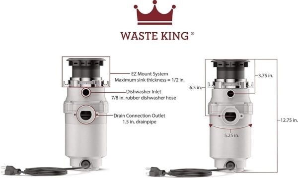Waste King L-1001 Garbage Disposal Review High-Speed Motor and Easy Installation