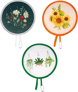 Review of Folding Fans by Sesro Stylish Japanese Round Handheld Cooling Fans