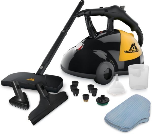 McCULLOCH MC1275 Steam Cleaner Review Powerful Chemical-Free Carpet Floor Cleaning