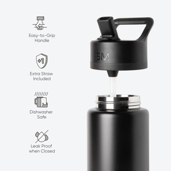 Simple Modern Kids Water Bottle Review Disney Tropical Stitch Insulated Straw Cup