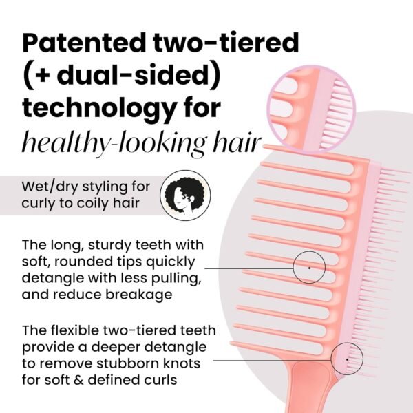 Tangle Teezer Wide Tooth Comb Review Best Detangling Tool for Curly Hair
