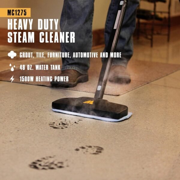 McCULLOCH MC1275 Steam Cleaner Review Powerful Chemical-Free Carpet Floor Cleaning