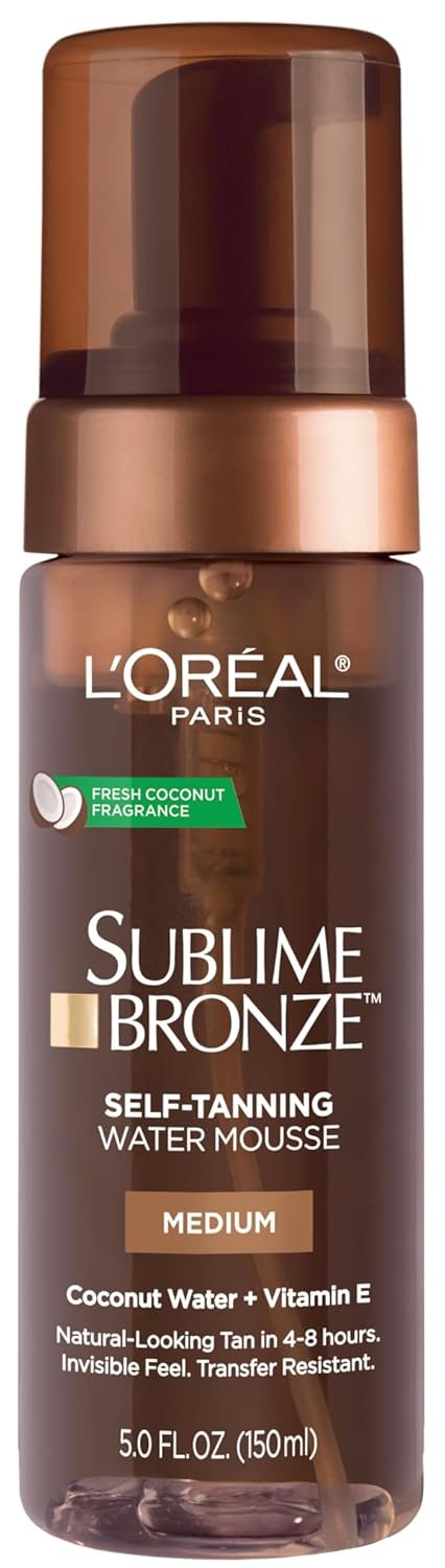 L Oreal Paris Self-Tanning Water Mousse Review Best Lightweight Natural Glow Body Tanner