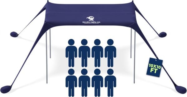 SUN NINJA Beach Tent Review Ultimate Portable Sun Shelter with UPF50+ Protection