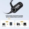 61O7gihd8CL._AC_SL1500_ MAONO XLR Podcast Microphone, Cardioid Studio Dynamic Mic for Vocal Recording, Streaming, Voice-Over, Voice Isolation Technology, Metal Mic, Works for Audio Interface, Mixer, Sound Card-PD100