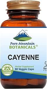 Pure Mountain Botanicals Cayenne Pepper Capsules Review Best Organic Herbal Supplement