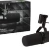 Shure SM7B Microphone - Vocal Dynamic Studio Mic for Broadcast, Podcast, Recording, Gaming & Streaming, XLR, Rugged Construction, Detachable Windscreen, Smooth Sound, Warm Vocals, Wide-Range Frequency