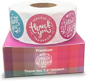 Thank You Stickers Review Howcrafts 1000 Pack Glossy Labels for Small Business Packaging