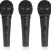 Behringer ULTRAVOICE XM1800S 3 Dynamic Cardioid Vocal and Instrument Microphones (Set of 3)
