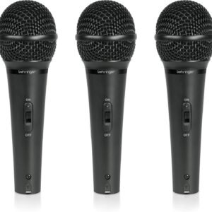 Behringer ULTRAVOICE XM1800S 3 Dynamic Cardioid Vocal and Instrument Microphones (Set of 3)