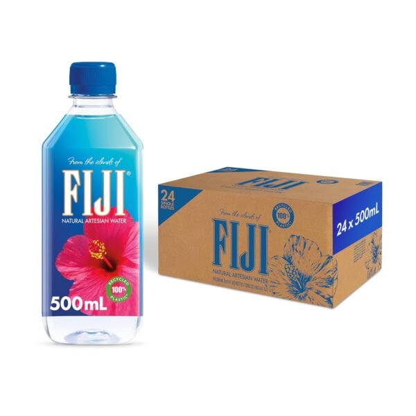 FIJI Water 500mL Bottled Still Water Review Double Electrolytes and Pure Taste