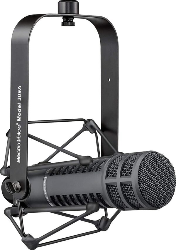 Electro-Voice RE20-BLACK Dynamic Broadcast Announcer Microphone, Black (RE20)