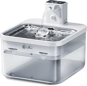 DownyPaws Wireless Cat Water Fountain Review Battery Operated Stainless Steel