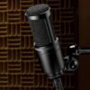 Audio-Technica AT2020 Cardioid Condenser Studio XLR Microphone, Ideal for Project/Home Studio Applications