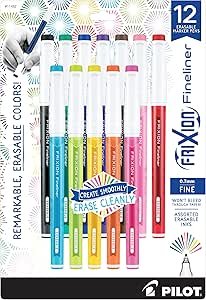 Pilot FriXion Fineliner Erasable Marker Pens Review for Creative Writing and Drawing