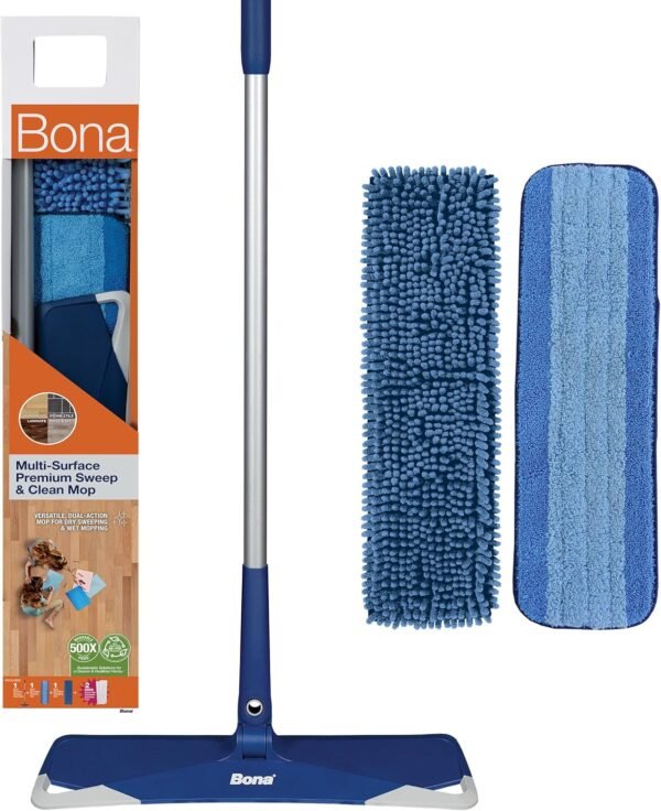 Bona Premium Sweep Clean Mop Review Versatile Multi-Surface Floor Cleaning Tool